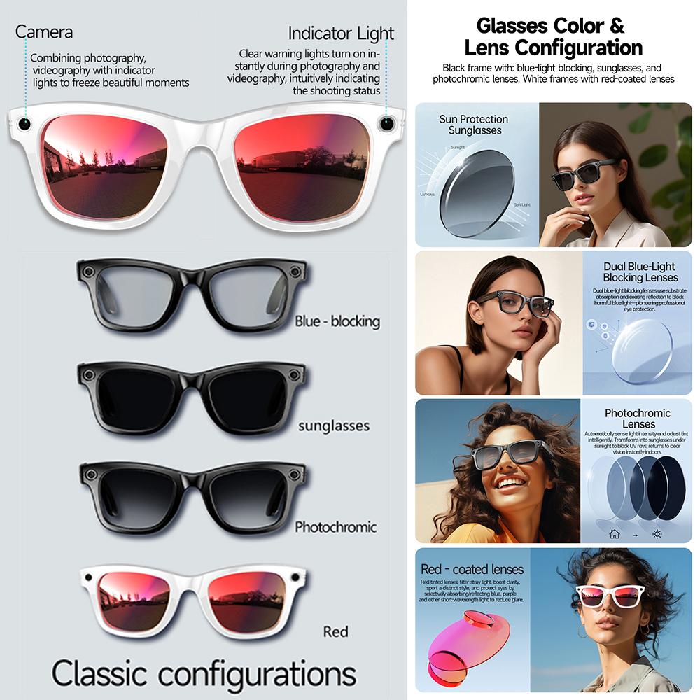 Why 2026 New AI Camera Smart Glasses 800W Men Color-Changing Translation Glasses Waterproof Photo Video Recording Smart Sunglasses is Changing the Game in 2024