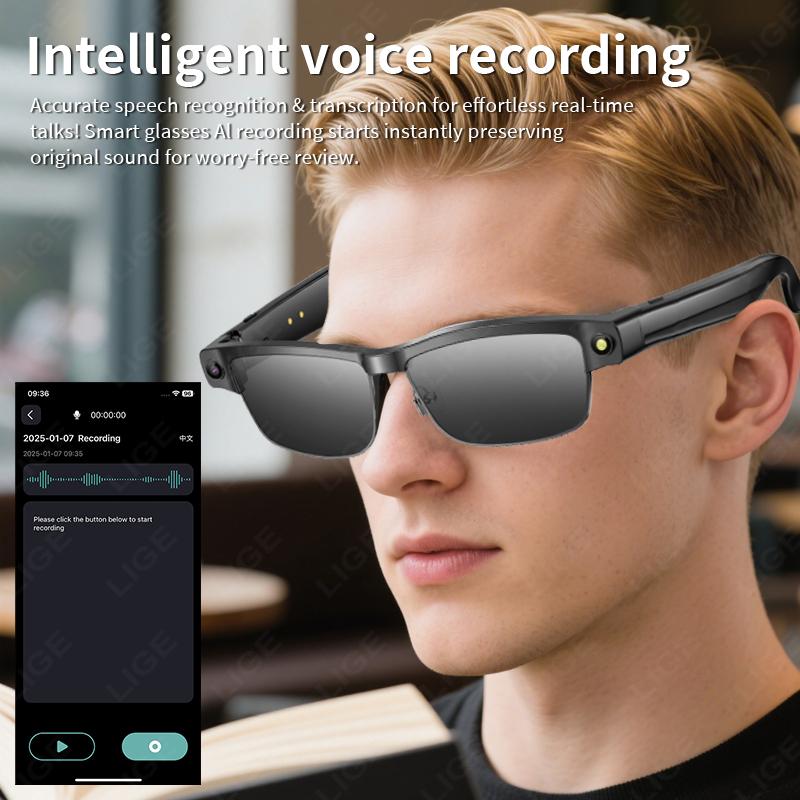 Real User Stories: How Smart Glasses, LIGE, for Photography and Video, AI Technology, Smart Translation, Smart Sunglasses, Bluetooth Calls, with Music, Compatible with Android and iOS Changed Their Lives