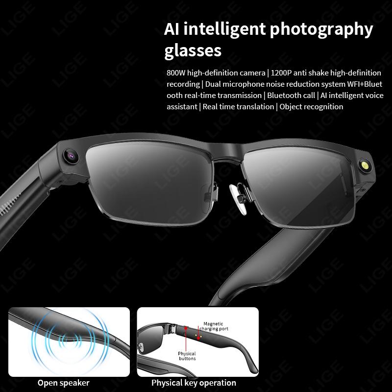 How Smart Glasses, LIGE, for Photography and Video, AI Technology, Smart Translation, Smart Sunglasses, Bluetooth Calls, with Music, Compatible with Android and iOS Can Transform Your Daily Routine