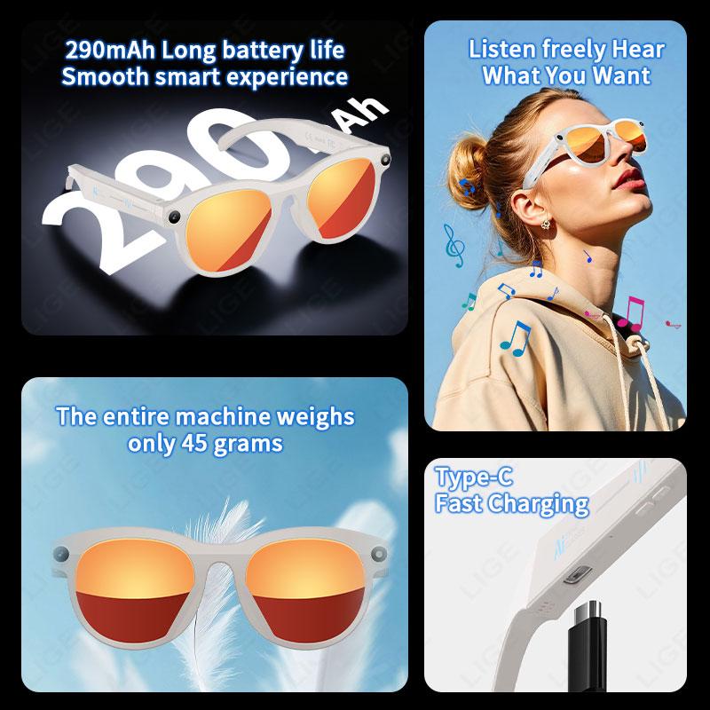 Real User Stories: How LIGE AI Smart Glasses 6K HD Camera Glass Multifunctional Bluetooth Call Voice Assistant Music Play Translation Glasses 2026 New Changed Their Lives