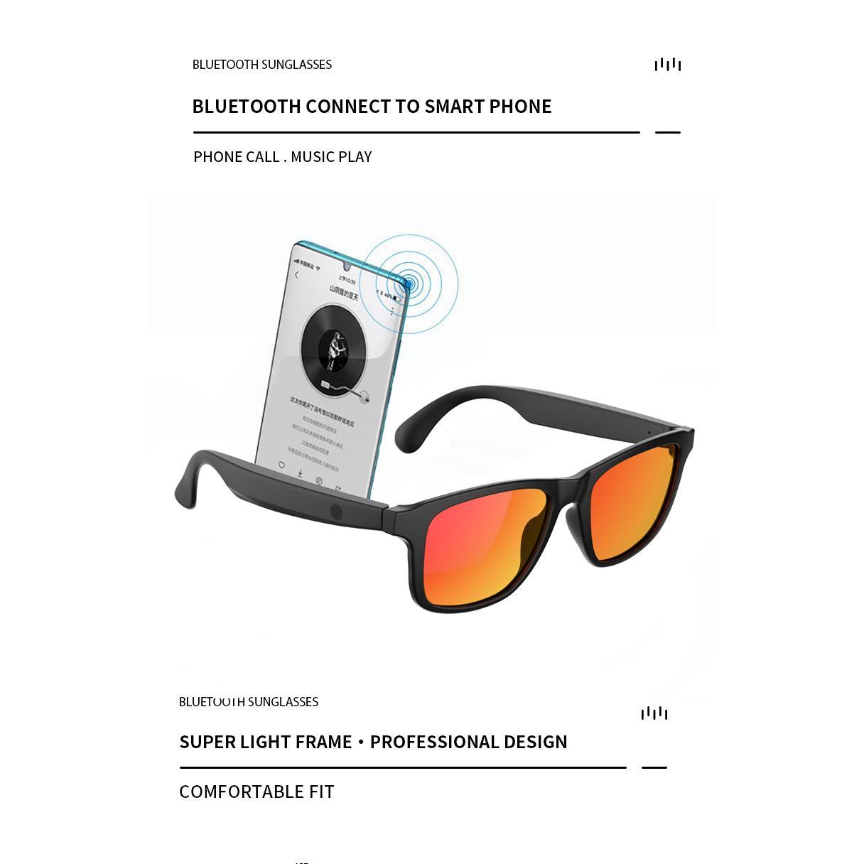 The Future of Technology: Exploring New Smart Glasses Wireless Bluetooth Hands-Free Talking Music Headset with Speaker Fashion Sunglasses Eyeglasses's Innovations