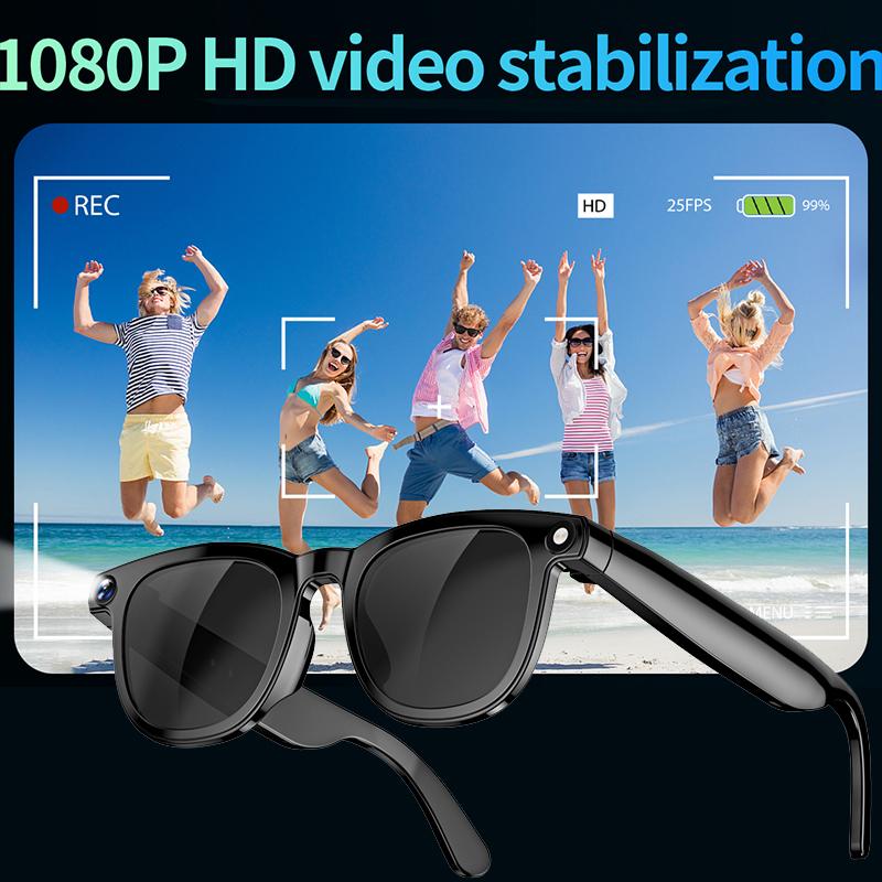 AI Smart Glasses with 8MP Camera Video Recording Eyeglass Languages Translation Sunglasses Bluetooth Call Music Player Men Women