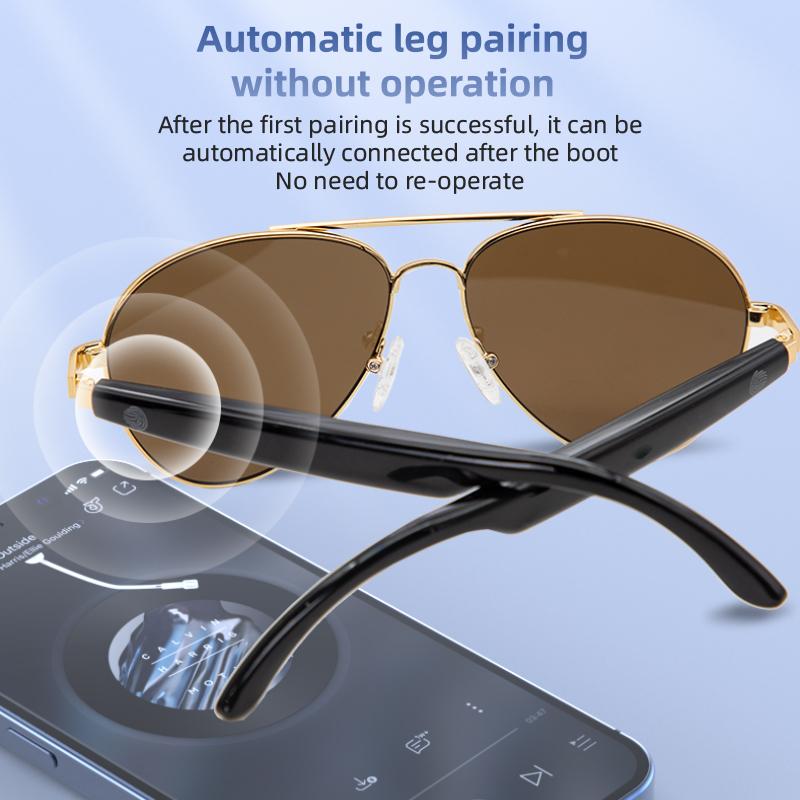 Ai Glasses Bluetooth Sunglasses Smartglasses Bluetooth Connected Bezel Language Translators Lenses Translation