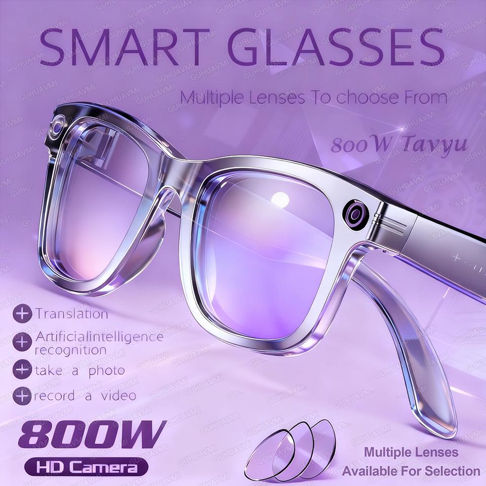 The Ultimate Guide to Smart Glasses, 800W Camera, For Women, Video Recording, AI Photo Recognition, Eyewear, Earphones, Call Translation, Voice Sunglasses, For Men: Everything You Need to Know