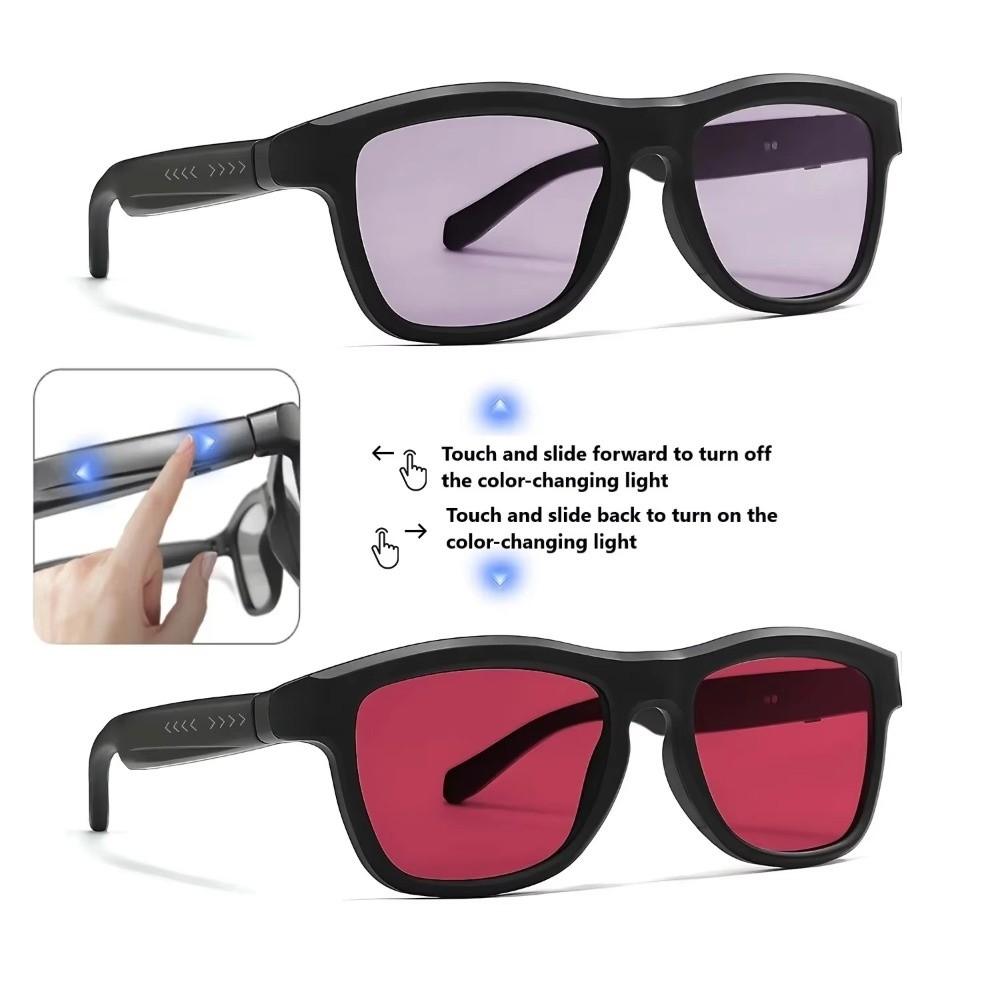 Smart Bluetooth Sunglasses, AI Translation, Bluetooth Calling, UV Protection, Digital LCD Glasses