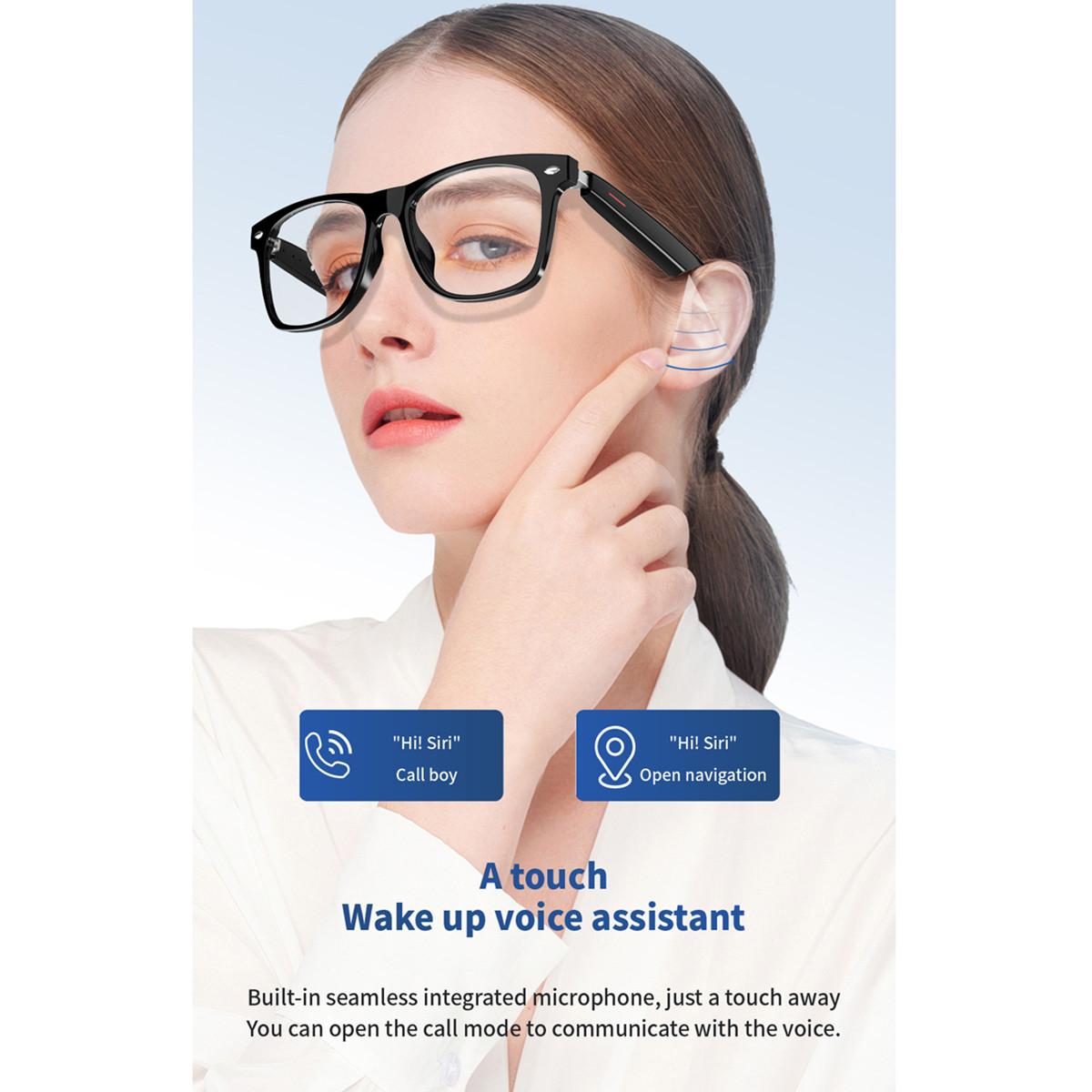 Smart Glasses Translate Language Bluetooth Call AI Voice Assistant Map Navigation Listen Songs Anti Blue Light Smart Eyeglasses