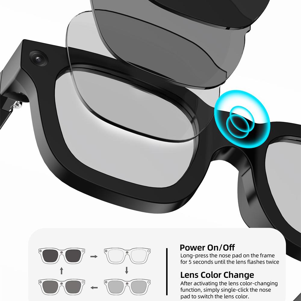 How Electrochromic Touch AI Smart Glasses Photo Video Identification Recording Bluetooth Call Eyewear Music Multifunction Sunglasses Can Transform Your Daily Routine