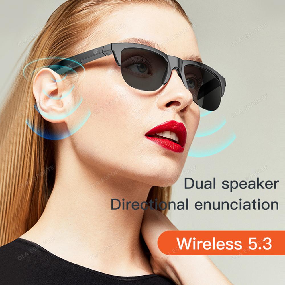 2025 New F06/7/8 New Arrival Smart Glasses With Wireless Bluetooth Earphones and Anti-glare Audio Sunglasses TWS Earphones Hot