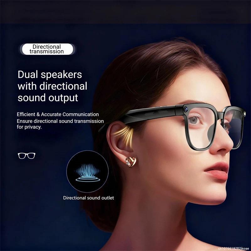 AI Translation Smart Glasses M02S Bluetooth Call Outdoor Sports Sunglasses Shoot Audio Music Player Real Time Recording Glasses