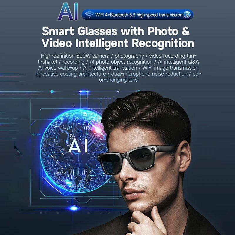 Why Smart AI Translation Smart Glasses Take Photos Recognizing Objects 4K Camera Bluetooth Music Call Intelligent Recording Glasses is Changing the Game in 2024