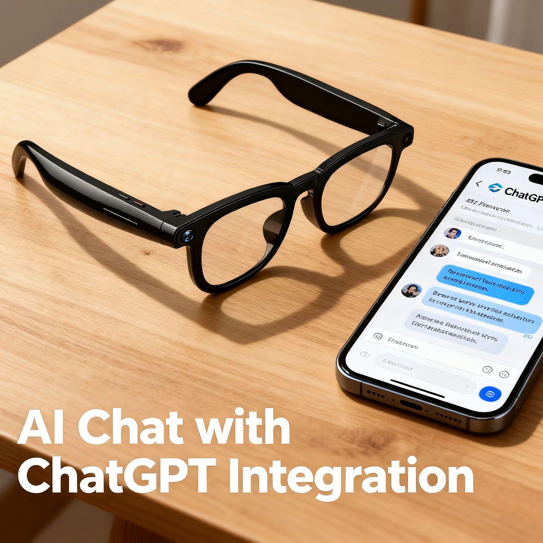 AI Smart Glasses V3 with 8MP Camera & ChatGPT. Features Bluetooth Call, Voice Wake-Up, Video Record & Music Play vs Competitors: Which One Should You Choose?