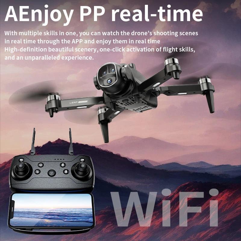 2026 New H21 VR FPV Drone 8K HD Professional 90° ESC Camera 5G WIFI GPS Brushless Motor Optical Flow Hovers Quadcopter Gifts Toy