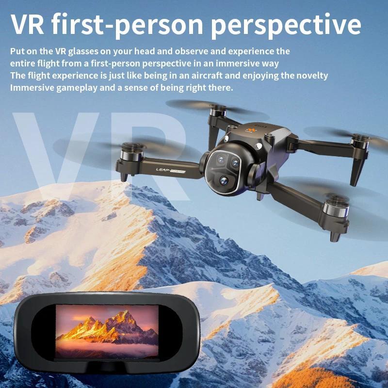 2026 New H21 VR FPV Drone 8K HD Professional 90° ESC Camera 5G WIFI GPS Brushless Motor Optical Flow Hovers Quadcopter Gifts Toy
