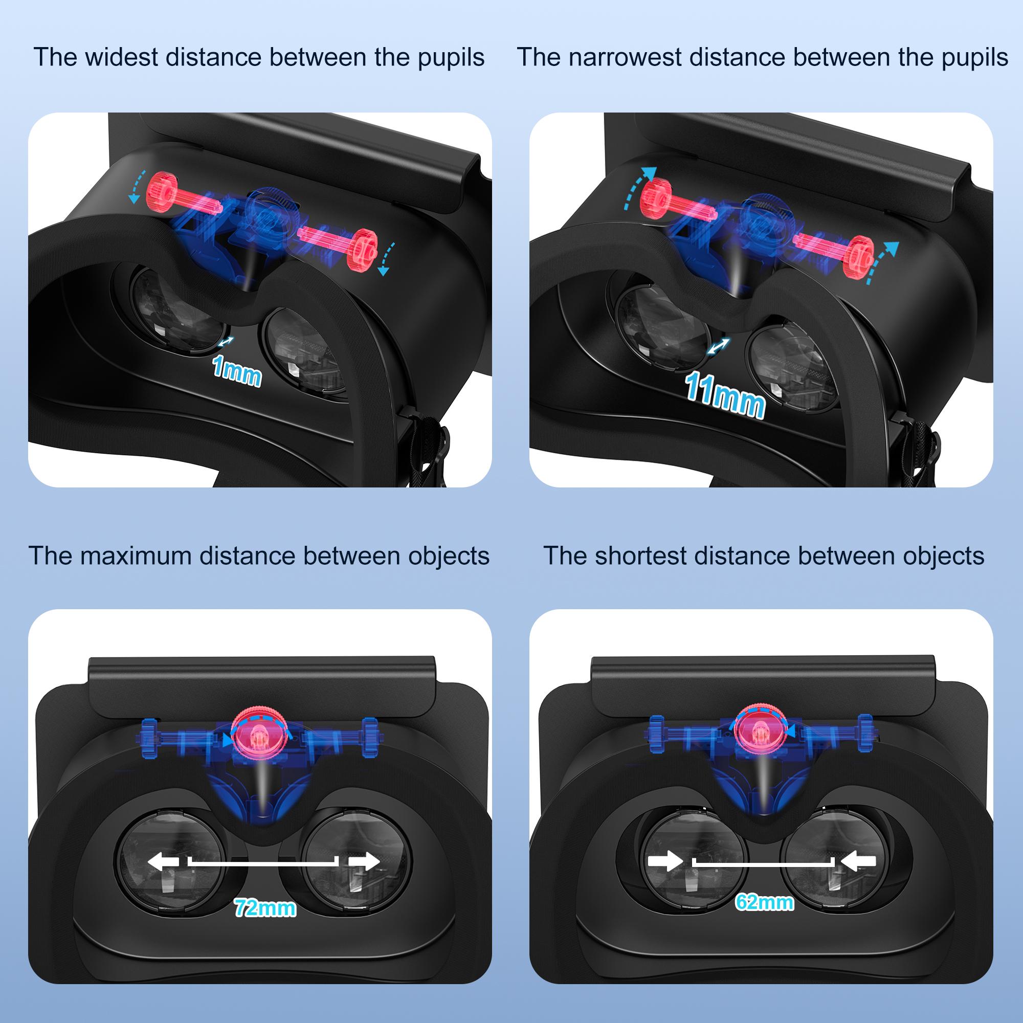 VR Headset For Nintendo Switch 2 3D Glasses Virtual Reality Movies NS 2 VR Immersive Gaming Experience Headband Adjustable Lens