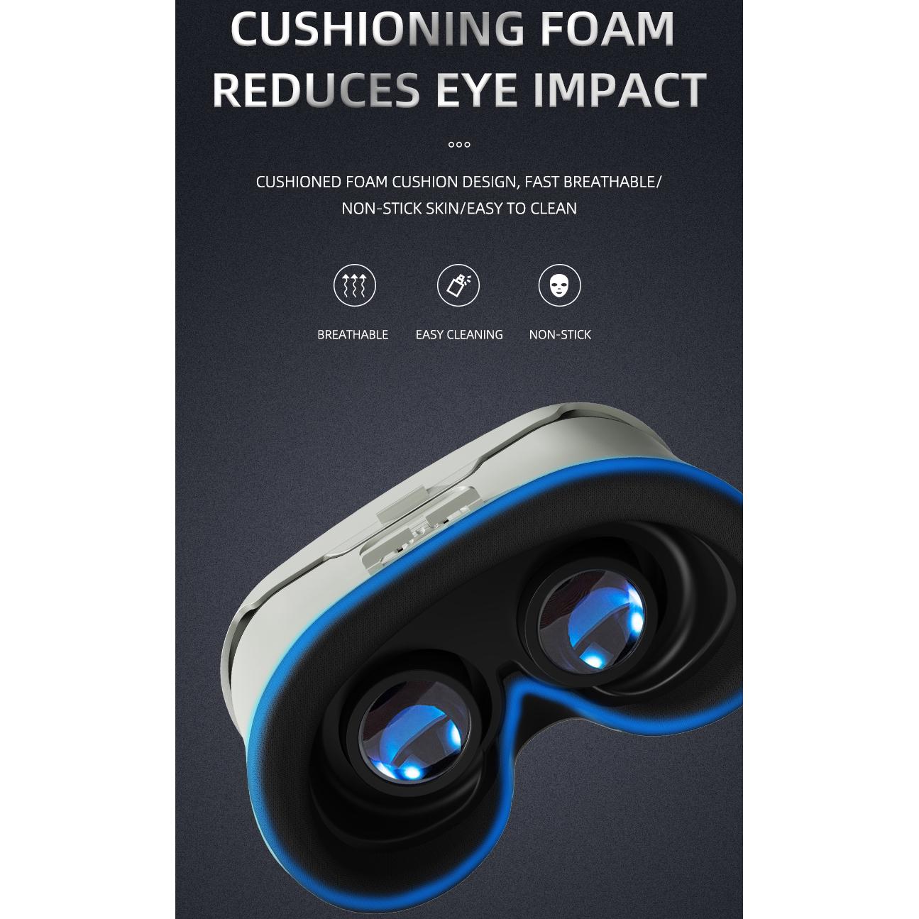 V10 3D VR Glasses Smartphone Virtual Reality Goggles Helmet Headset Lenses Device Viar Smart Phone Cell Mobile Video Game Viewer Set with Gamepad & Remote Control Includes Mysterious Gift